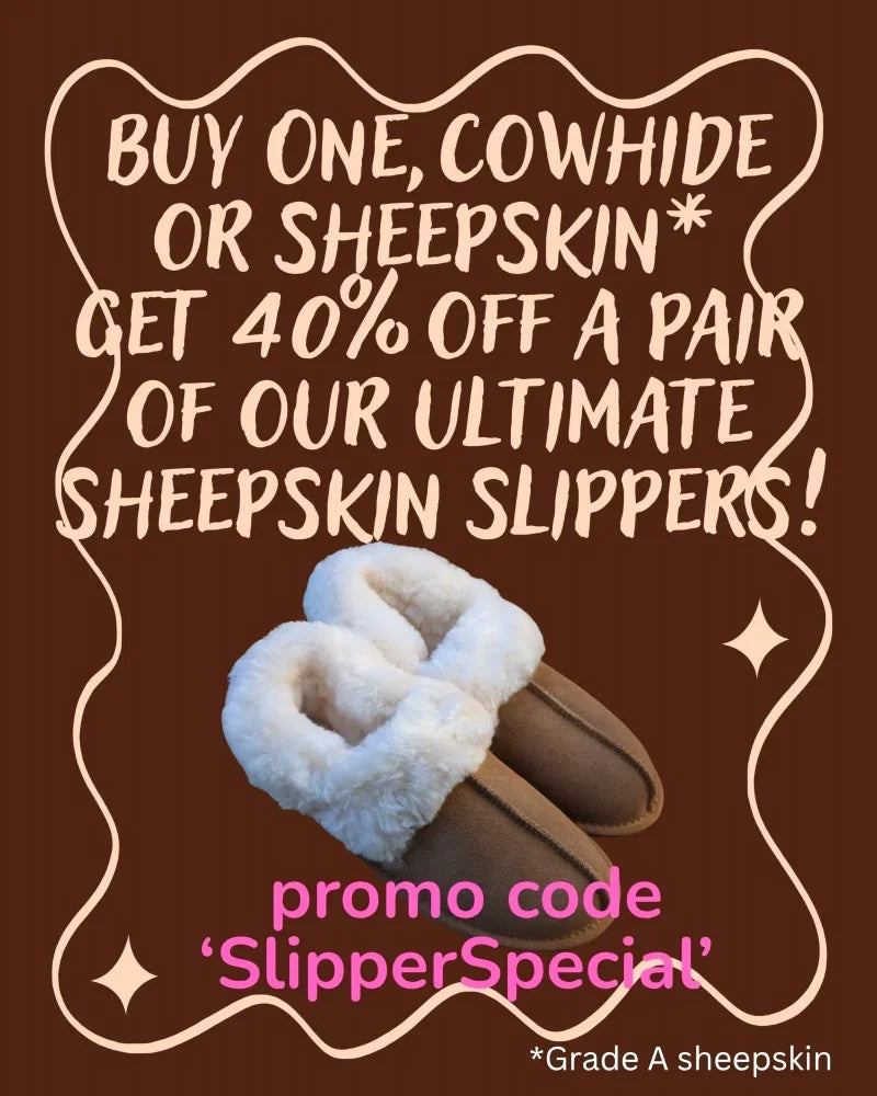 New ultimate sheepskin slippers brown with plush white fur lining for cozy indoor wear