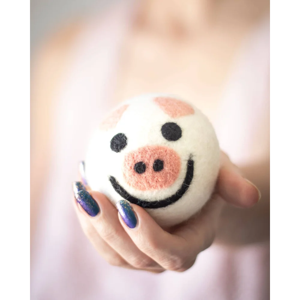 Cute pig-shaped eco dryer balls set of 3 arriving soon