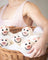 Pig eco dryer balls set of 3 in basket with bath bombs