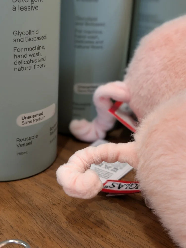 A large size pink piggies plush toy with soft fuzzy texture and small rounded limbs perfect for cuddling