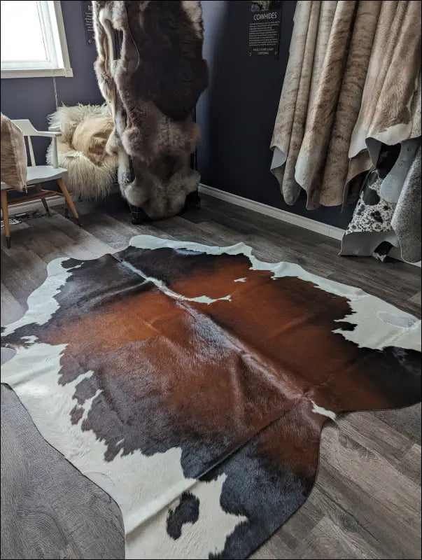 Reddish #63❤ 88’ x 75’ cowhide rug - rug