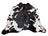 Black and white reddish646 large cowhide rug with natural irregular patches cowhides make beautiful rugs for any space