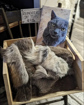 Reindeer pelt cat toys