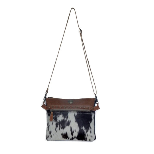 Stylish Remarkable hairon bag in real cowhide Angus Oliver pattern
