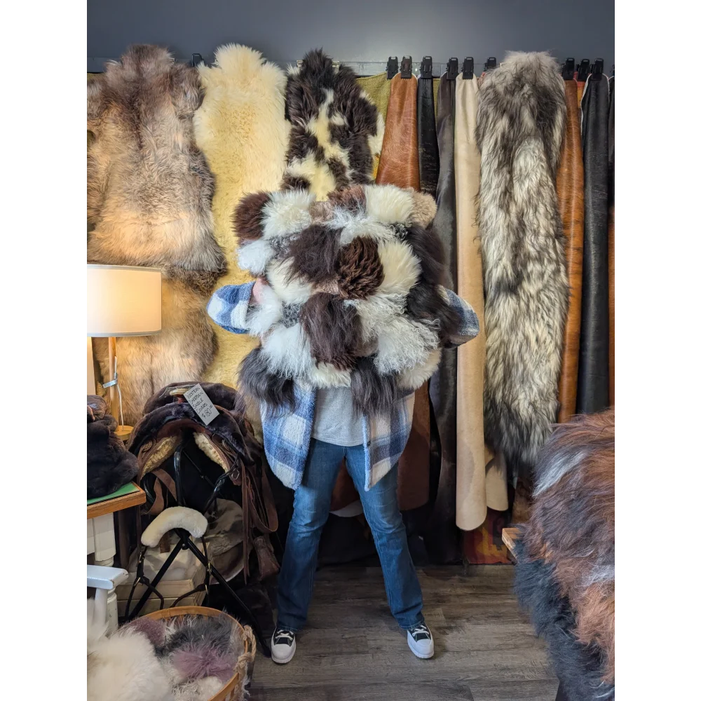 Ridiculously Over The Top Sheepskin Cushion