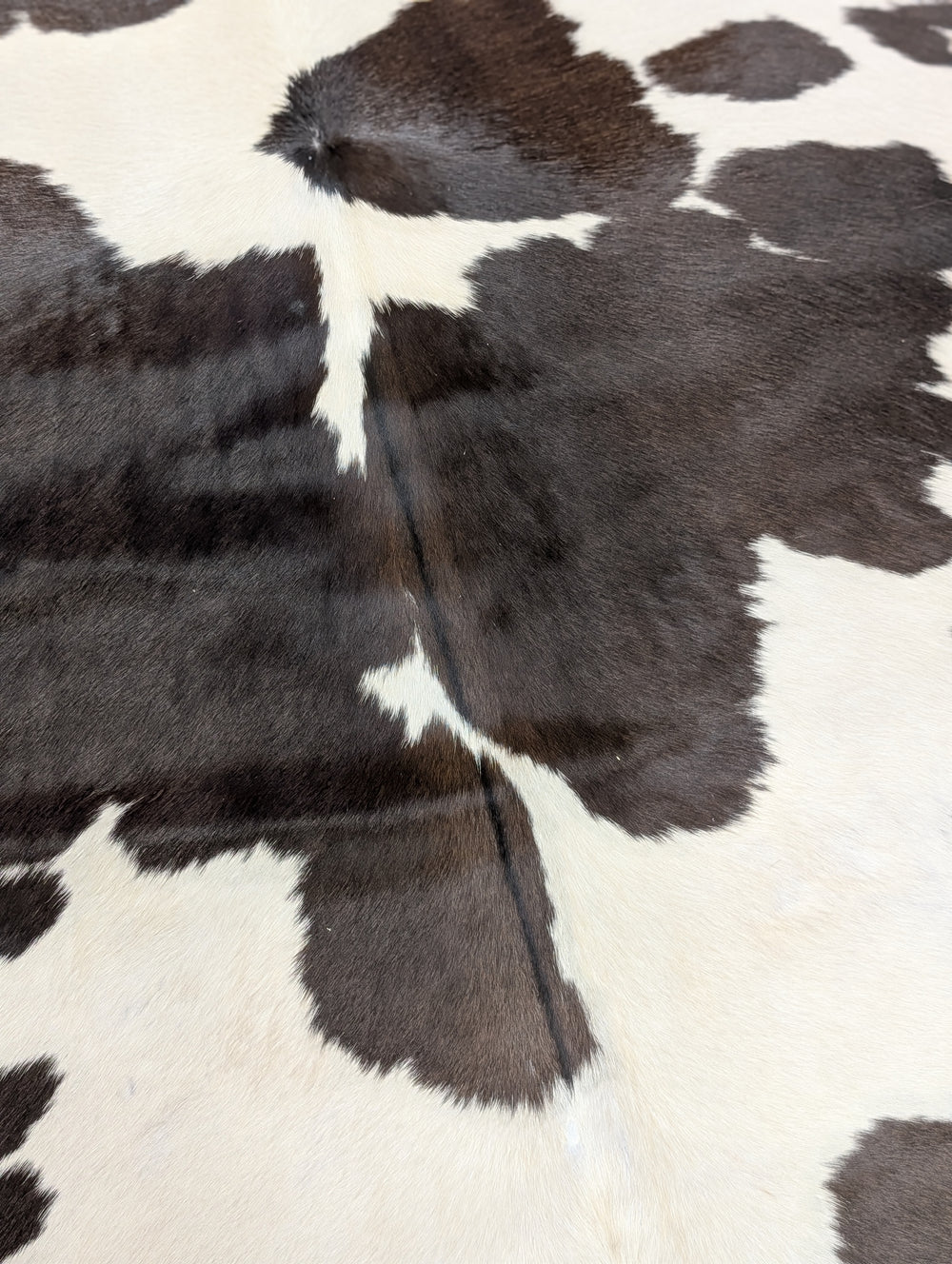 #409 ❤️ 77" x 64" Lovely Cowhide Rug