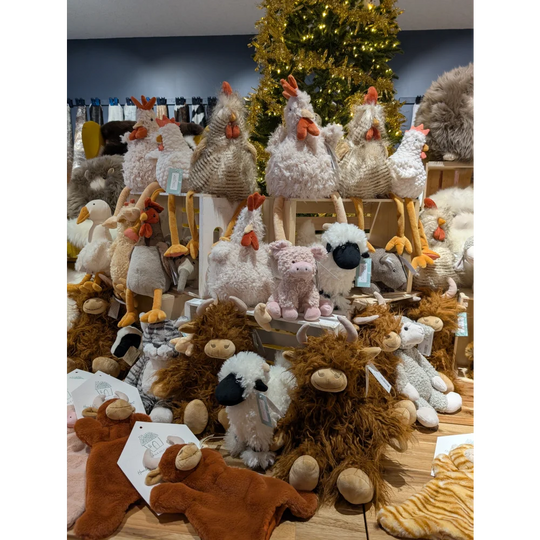 Nana Huchy plush sheep toy collection with soft fluffy sheepskin texture