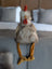 Rupert the rooster plush by nana huchy features a fluffy white and gray striped body with bright red comb and yellow feet