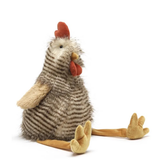 Cute Rupert The Rooster Jellycat striped chicken plush toy