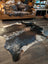 A beautiful extra large black and white speckled cowhide rug salt and pepper brown perfect for large cowhide decor