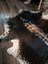 A beautiful large cowhide rug salt and pepper brown with natural black white and brown patches and realistic texture