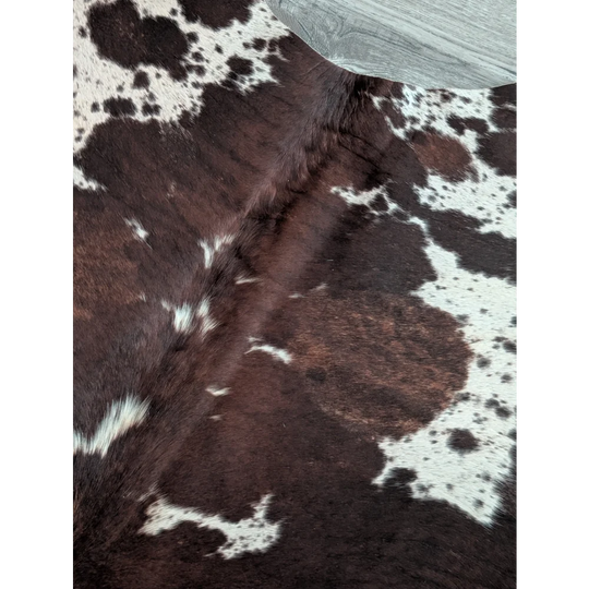 Extra large cowhide rug saltpepbrn198 brown and white with natural fur texture perfect for beautiful rugs decor