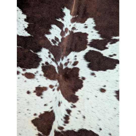 Large extra large cowhide rug saltpepbrn198 with brown and white natural textured surface perfect for beautiful rugs