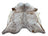 A large cowhide rug saltpepbrn 214 with white base brown speckles and unique rustic charm arriving soon