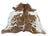 Brown and white saltpepbrn479 large cowhide rug with natural fur texture perfect for beautiful rugs collection