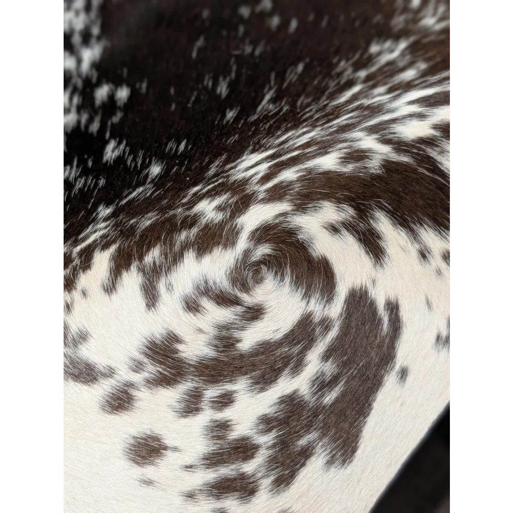 Extra large cowhide rug SALTPEPTRI#103 with brown white spots soft underfoot