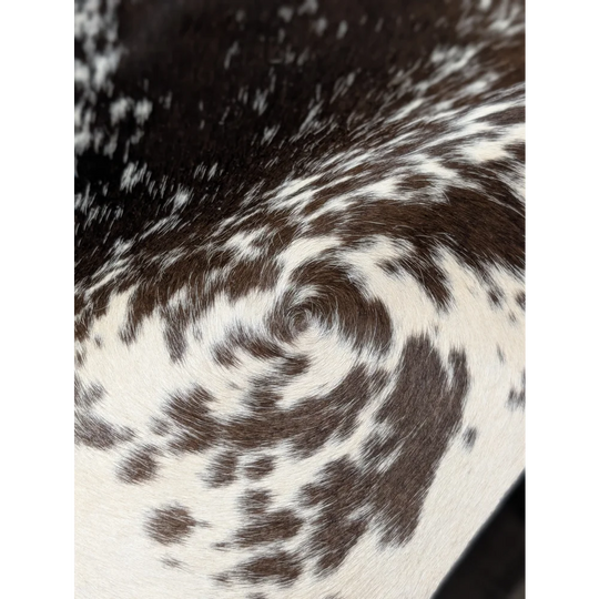 Extra large cowhide rug SALTPEPTRI#103 with brown white spots soft underfoot