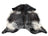 SaltPepTRI 452 large cowhide rug in black and white spotted pattern with a natural shape cowhides make beautiful rugs