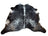 Beautiful large cowhide rug saltpeptri514 with black and white spots and natural fur texture arriving soon
