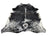 Extra large black and white cowhide rug saltpep tricolour 479 with natural fur texture and rustic charm arriving soon