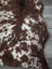 Brown and white tibet highland spotted sheepskin rug with plush soft texture ideal for cozy home decor