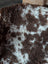 Brown and white curly fur blanket made from grade a tibet highland spotted sheepskin 41 x 25 inches