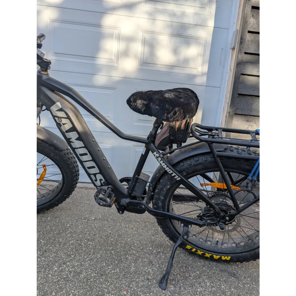 2019 Specialized Fatboy e-bike with merino sheepskin bicycle seat
