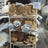 Cozy tan and brown UGG sheepskin mittens for winter