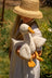 Snowy the goose plush toy with soft white feathers orange beak and feet perfect for cuddling or decoration