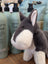 Snuggable wayne the wolf plush stuffed animal with soft gray and white fur perfect as a dachshund toy gift