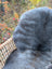 A softbrit#2 gray faux fur throw draped over a wicker basket showcasing british isles sheepskin style