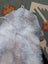 A soft light gray angus oliver icelandic sheepskin rug with long wool icelandic natural fluffy texture and subtle shade variations