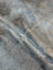 Large cowhide lovely cowhide rug with gray and brown mottled soft textured surface showing unique characteristics