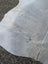 Large lovely cowhide rug in gray and white with unique characteristics and a soft textured surface SUN12 78 x 70 inches
