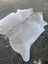 Large cowhide lovely cowhide rug sun15 74.5 x 64 natural light gray with soft textured surface and unique characteristics