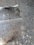Large cowhide lovely cowhide rug with unique characteristics in mottled gray and brown natural irregular shape