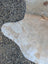Sun7 86 x 64 large cowhide rug with lovely natural tones and unique mottled beige and light brown pattern