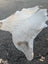 Sun9 83 x 74 large cowhide lovely cowhide rug with natural white and subtle brown patches featuring unique characteristics