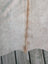 Large cowhide rug t3 66.5 x 62 soft light gray with subtle tan stripe featuring unique characteristics