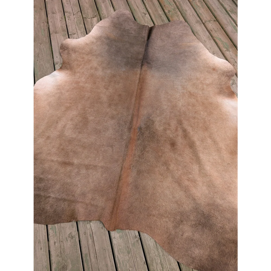 Large natural brown cowhide rug t5 73 by 64 with soft texture and unique characteristics perfect as a large cowhide rug