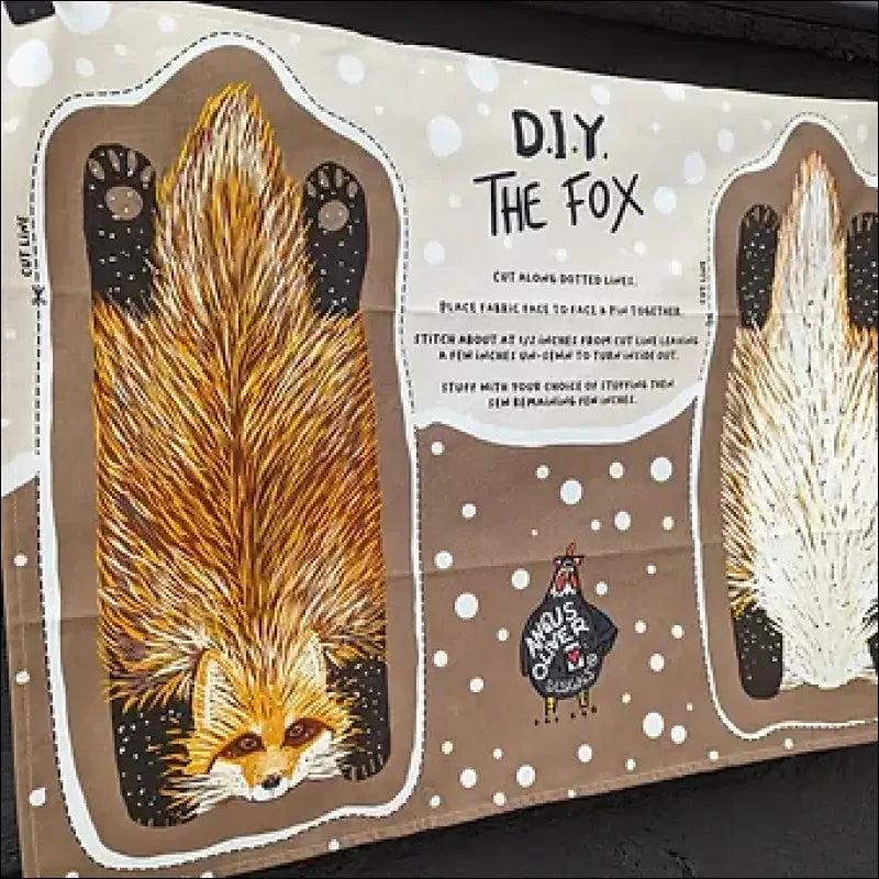 The Fox Tea Towel DIY Soft Toy