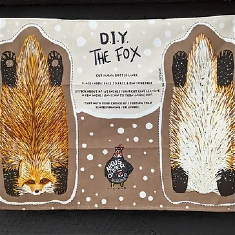 The Fox Tea Towel DIY Soft Toy