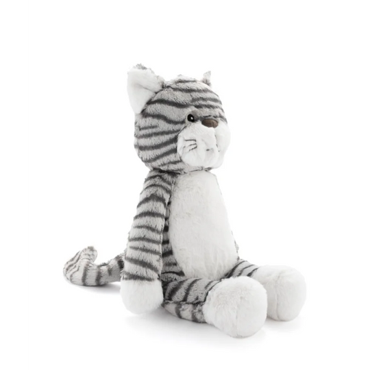 Cute Jellycat grey tabby cat plush toy, Angus Oliver style
