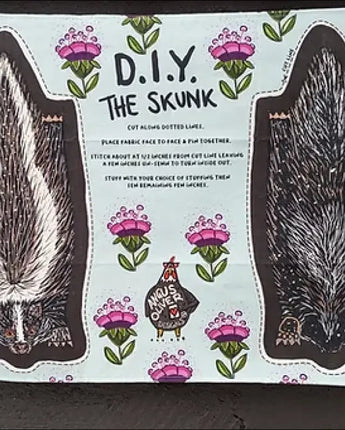 The Skunk Tea Towel DIY Soft Toy