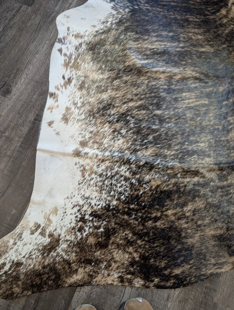 Brown and white beautiful rugs extra large cowhide with natural fur texture perfect for stylish home decor