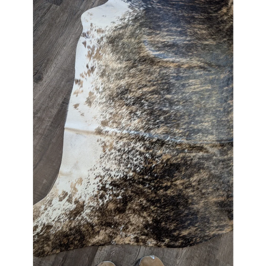 Brown and white beautiful rugs extra large cowhide with natural fur texture perfect for stylish home decor