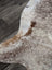 Extra large natural cowhide rug with irregular white base and brown patches perfect as beautiful rugs and large cowhide
