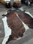 Brown and white tricolour 16 extra large cowhide rug 86 by 82 inches with natural fur texture perfect for large spaces
