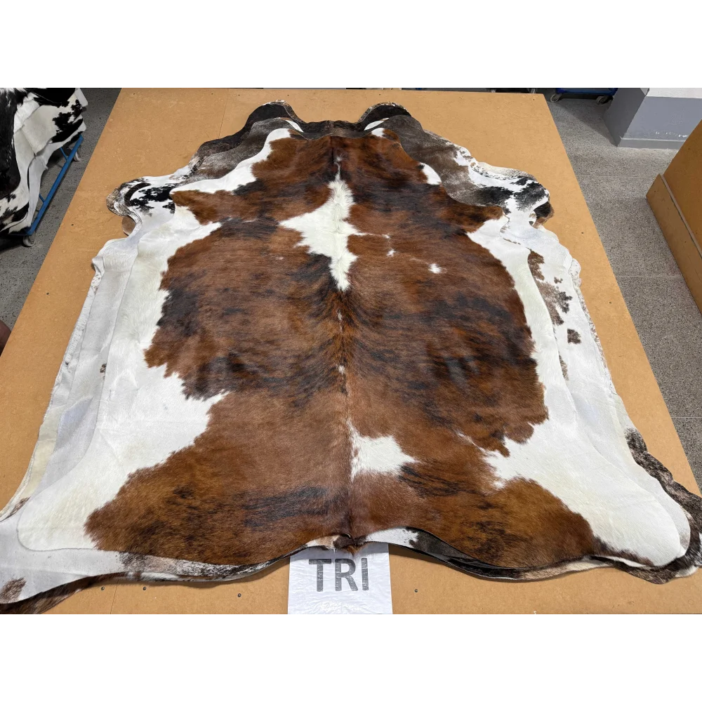 Tricolour#354 Cowhide Rug