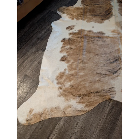 Extra large cowhide rug triColour